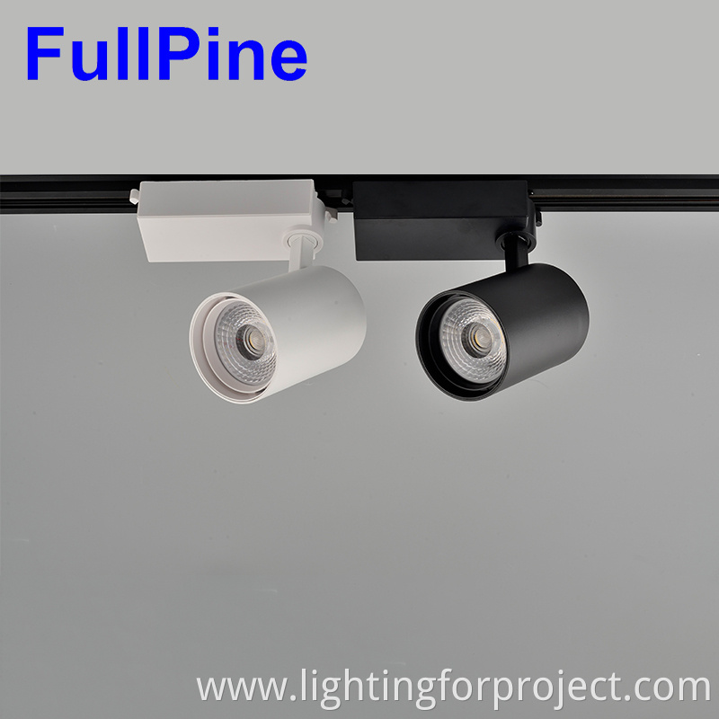 Die-casting Aluminium COB 30W Led dimmable track light for store